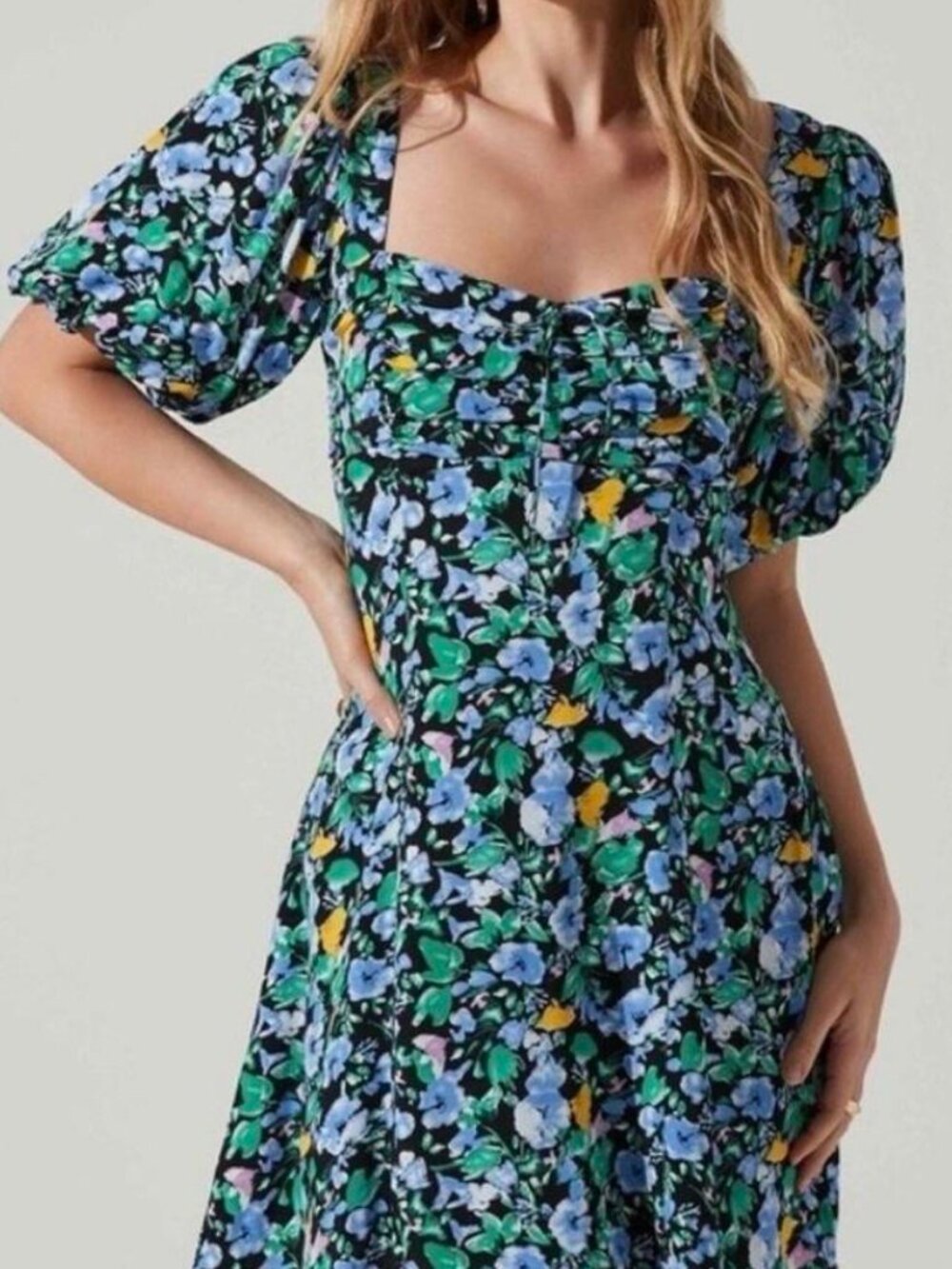NWT ASTR The Label Periwinkle Multi Dress Small